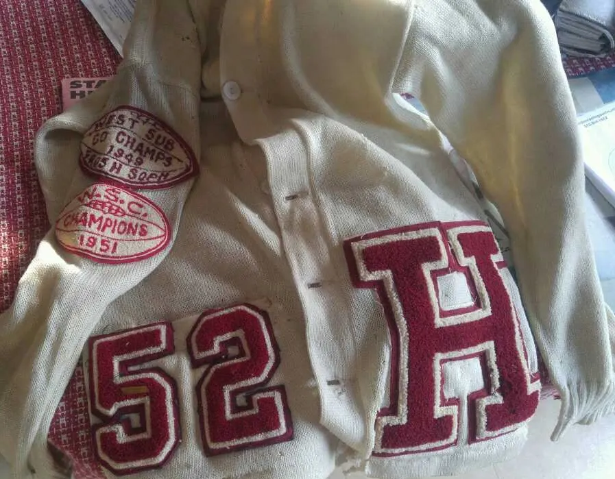 Don's letterman jacket. Class of '52