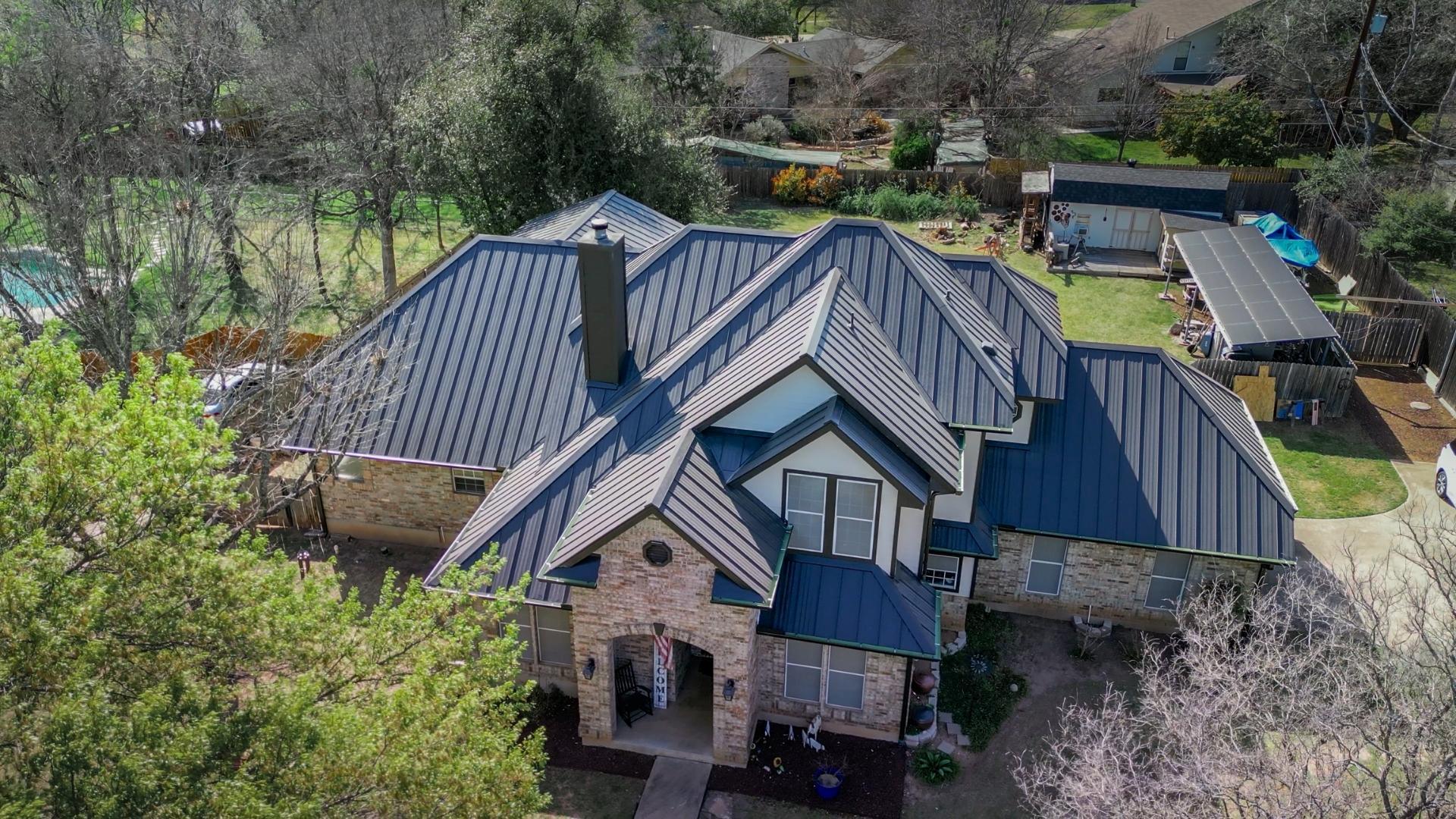 A central Texas home that used residential repair services from Action Exteriors Austin.