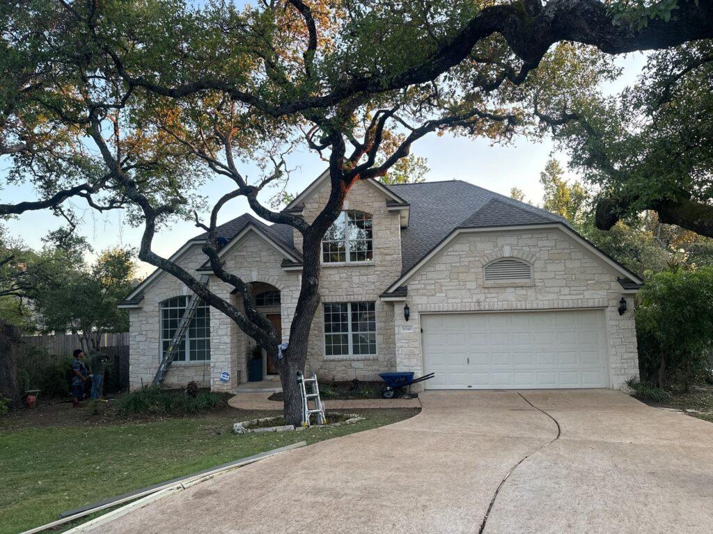 Action Exteriors home trim on a recent Austin home.