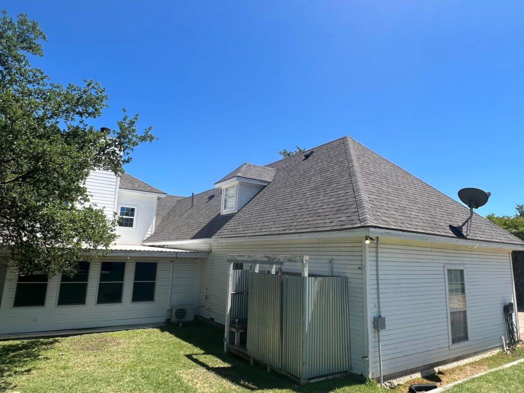 Action Exteriors home that was painted for an emergency roof repair