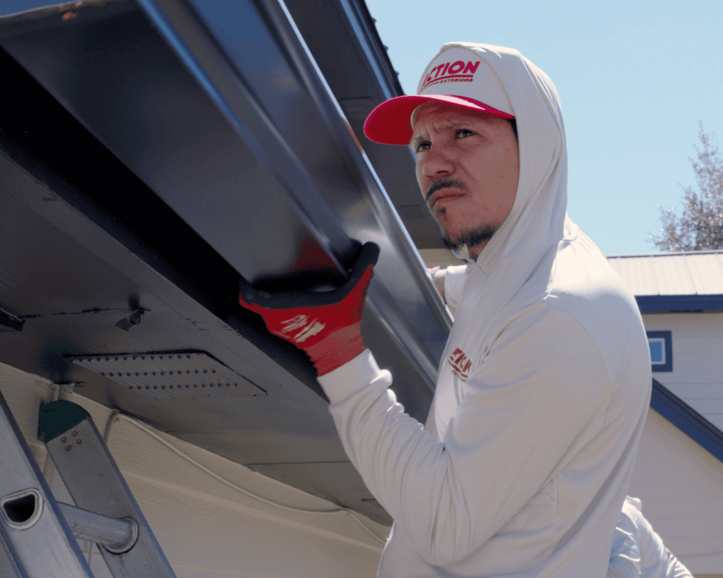 roofing services, action exteriors