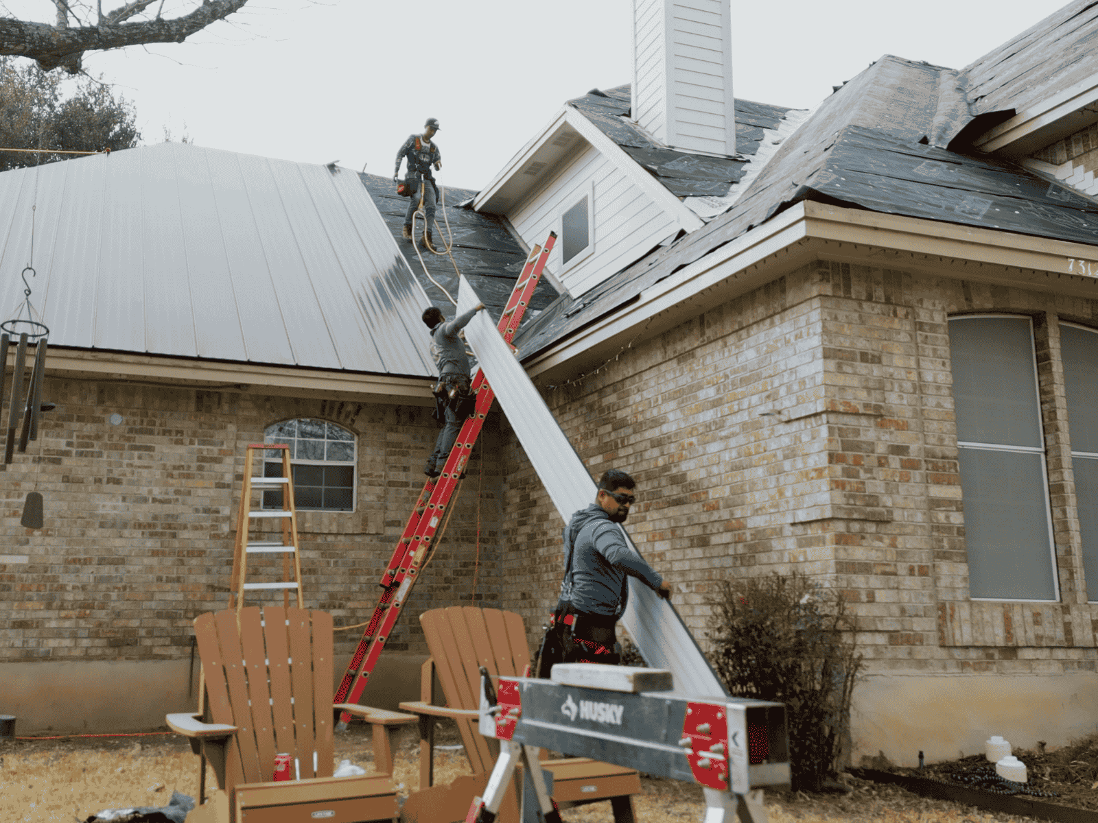 Action Roofing roofers. Exterior upgrades.